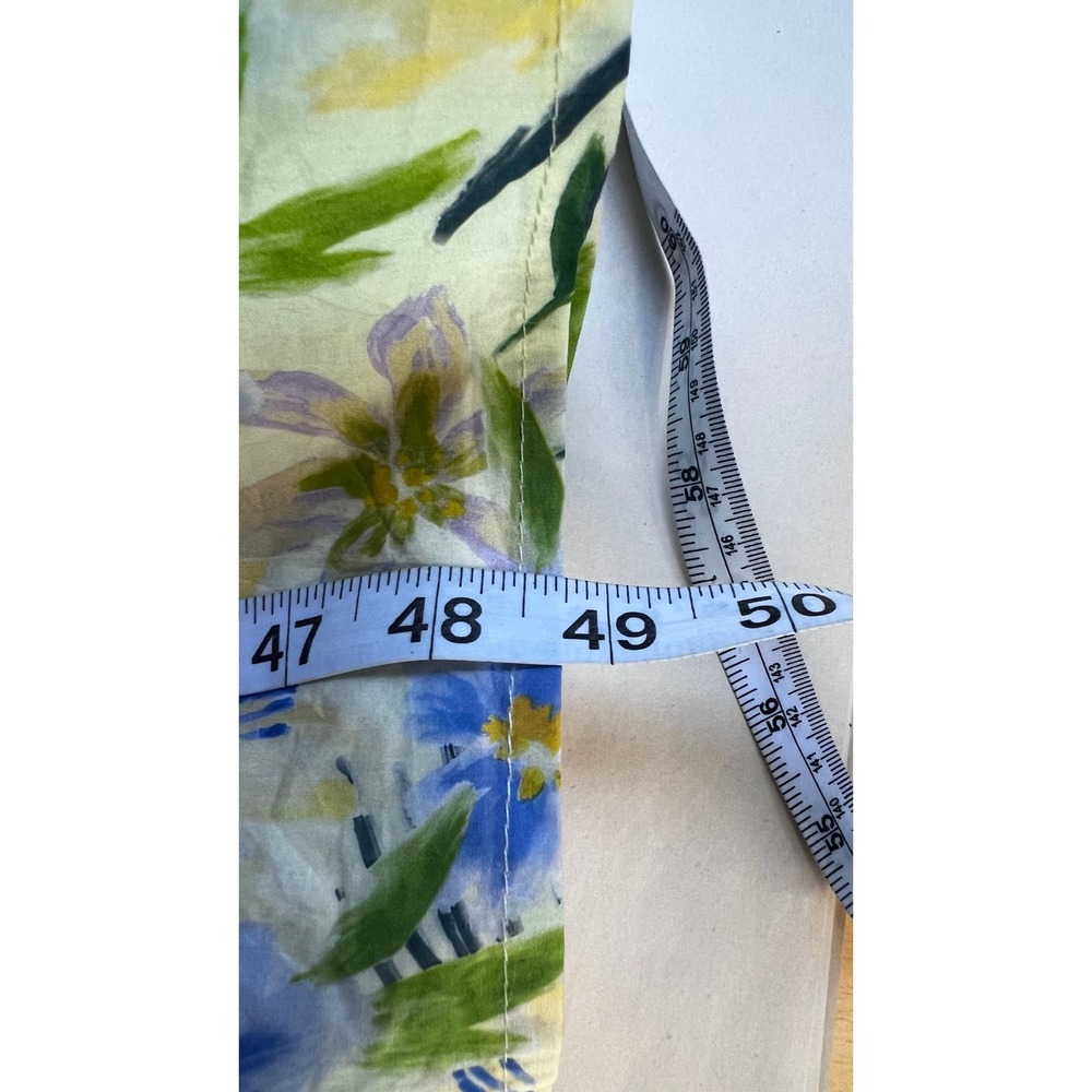 ASTR the Label Cream Blue Floral Tie Strap Tiered Maxi Dress Small NWT - Picture 9 of 12